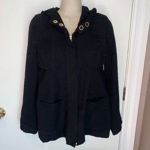 Anthropologie Tulle cotton twill coat